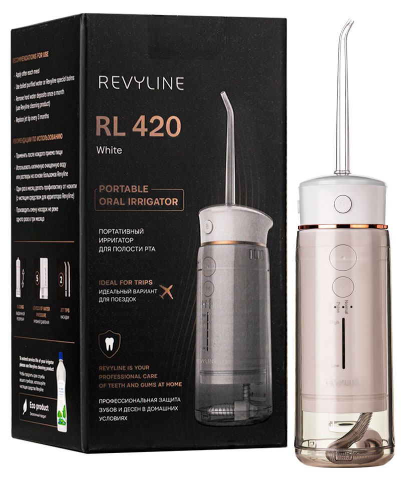 Изображение товара Портативный ирригатор Revyline RL420 для зубов и десен компактный и мощный
