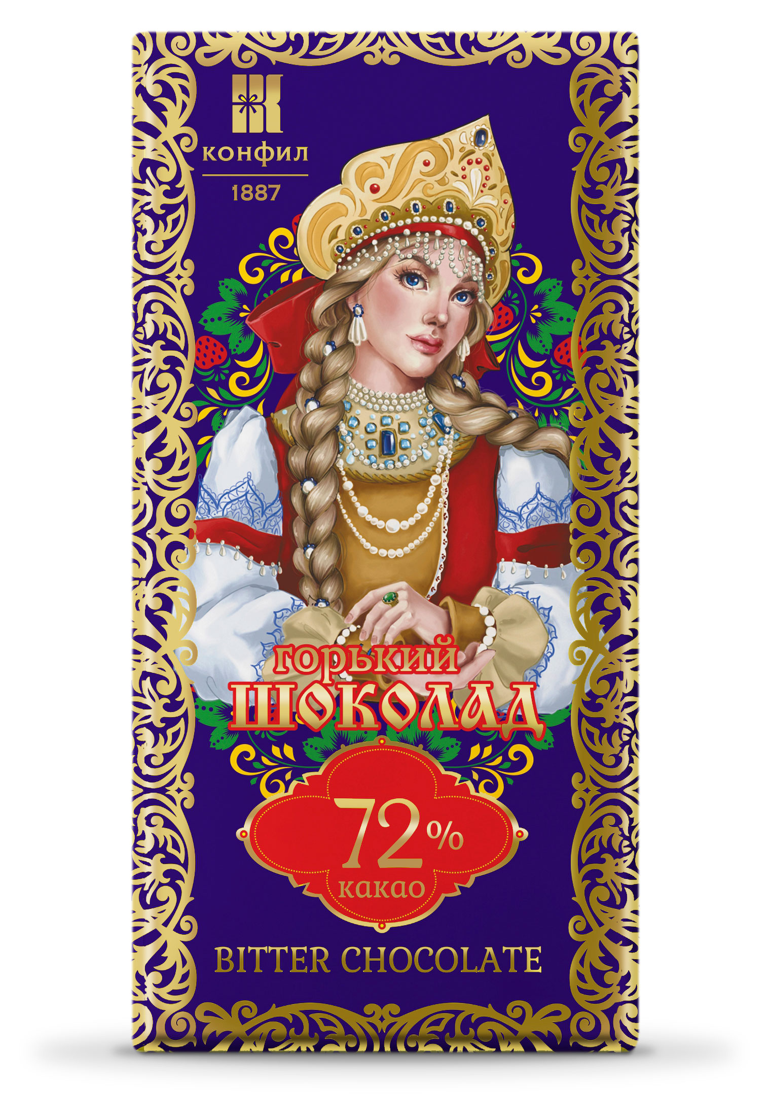 Конфил | Шоколад горький «Конфил» 72%, 100 г