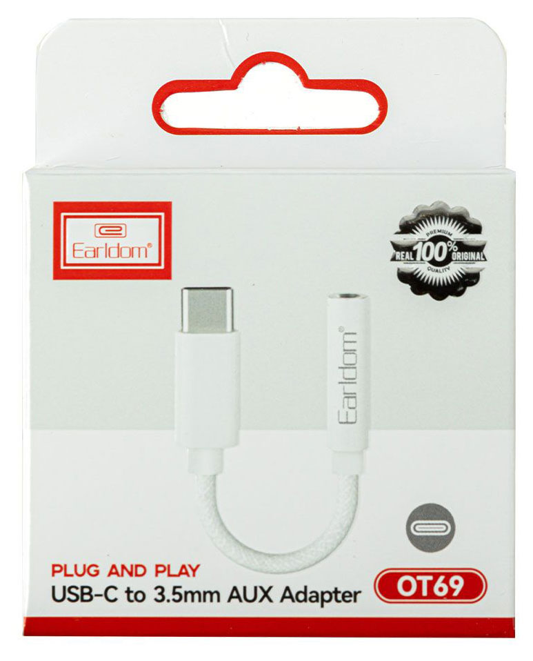 

Адаптер Earldom OT69 Usb-C-AUX