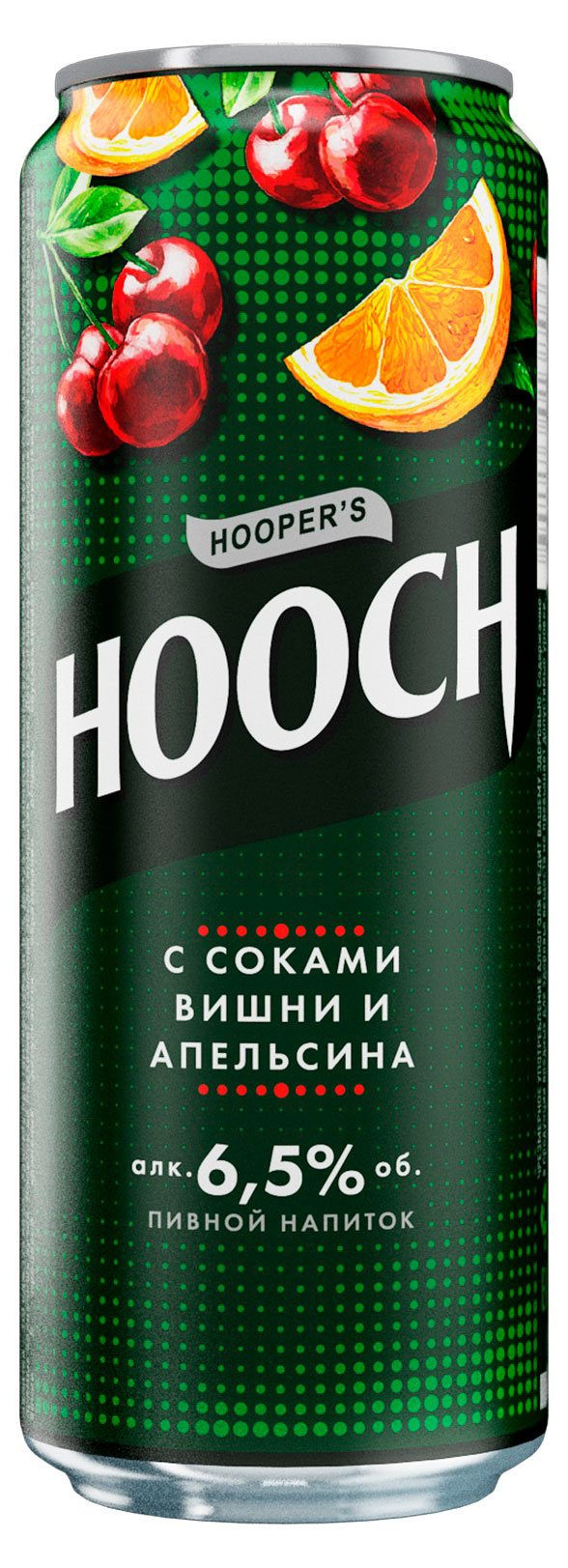 

Напиток пивной Hooch Супер с соками вишни и апельсина пастеризованный 6,5%, 450 мл