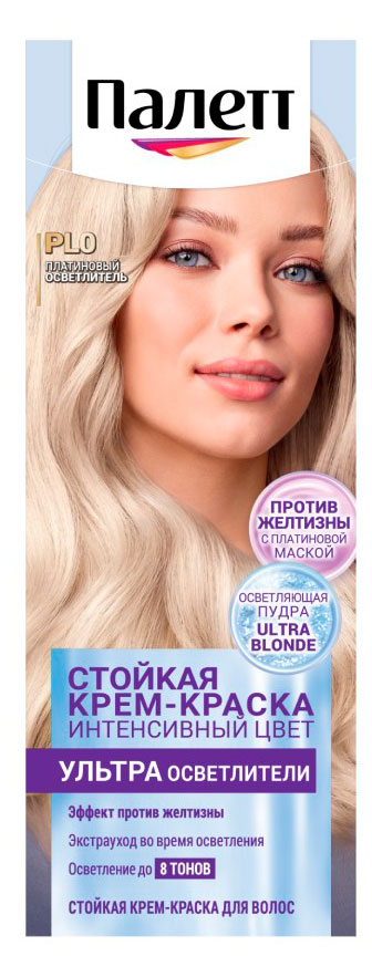 

Крем-краска для волос Palette Платиновый осветлитель тон PL0