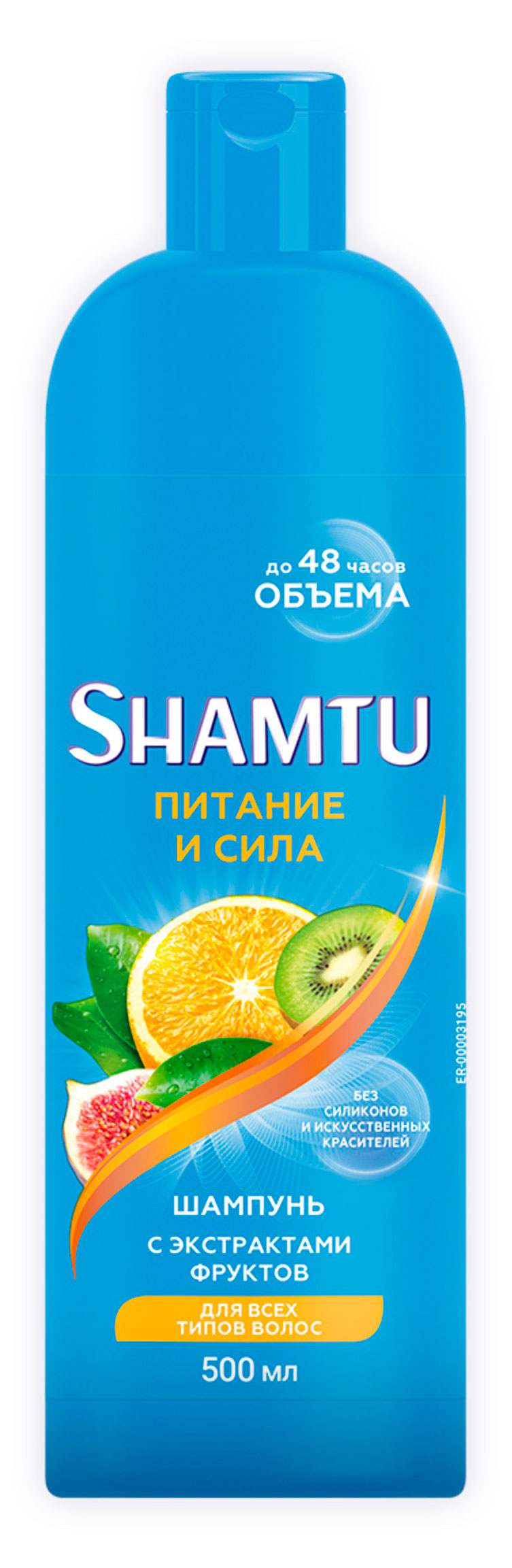 

Шампунь для волос Shamtu Питание и сила с экстрактами фруктов, 500 мл
