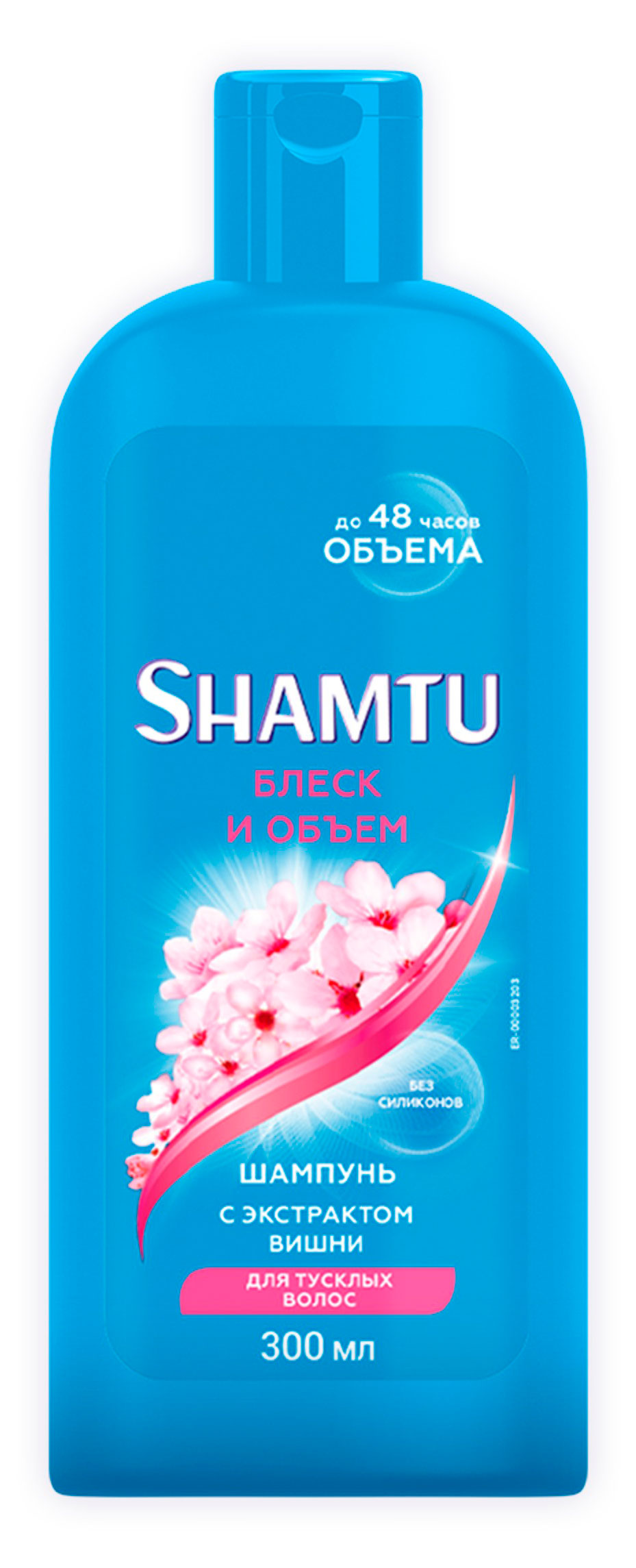 Изображение товара Шампунь Shamtu Блеск и объем с экстрактом вишни 500 мл для густых и сияющих волос