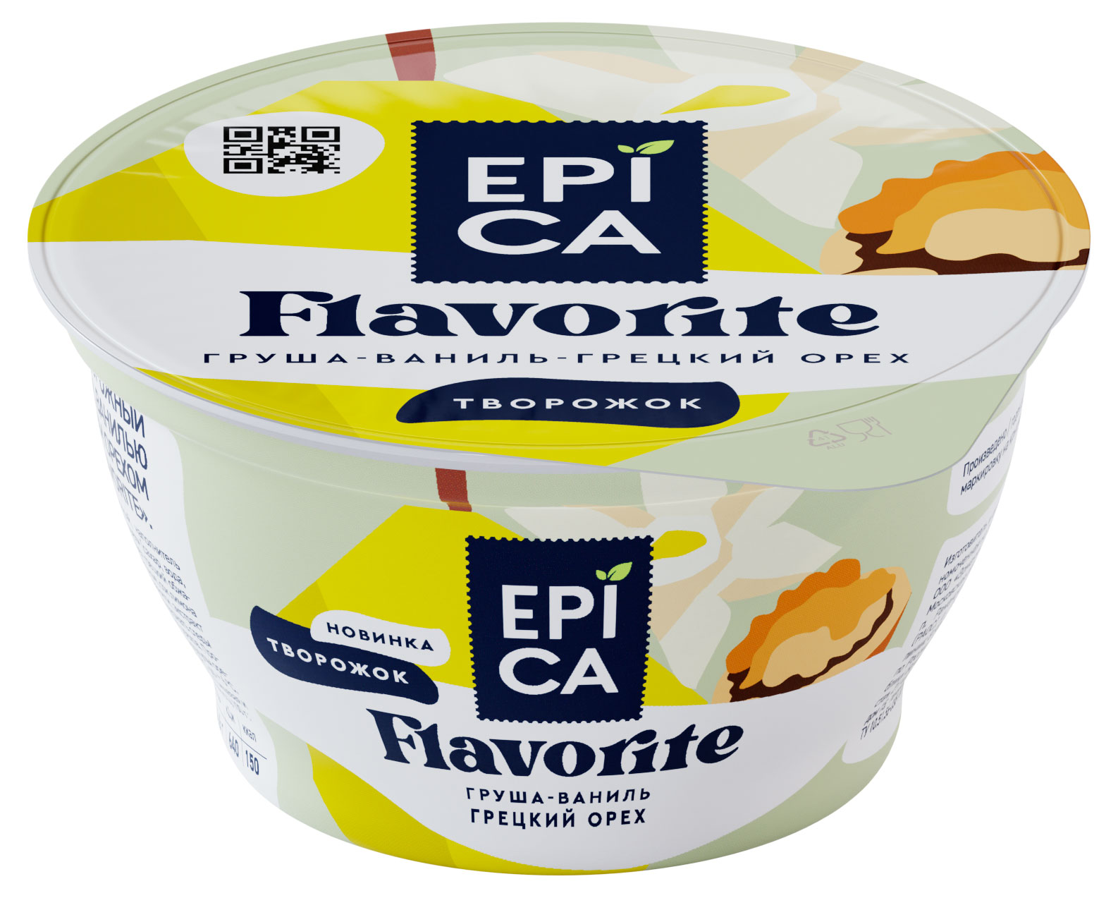 

Десерт творожный EPICA Flavorite груша-ваниль-грецкий орех 8%, 130 г