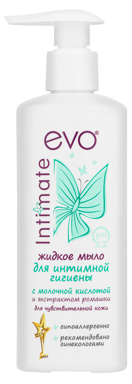 

Мыло жидкое для интимной гигиены Evo для чувствительной кожи, 200 мл