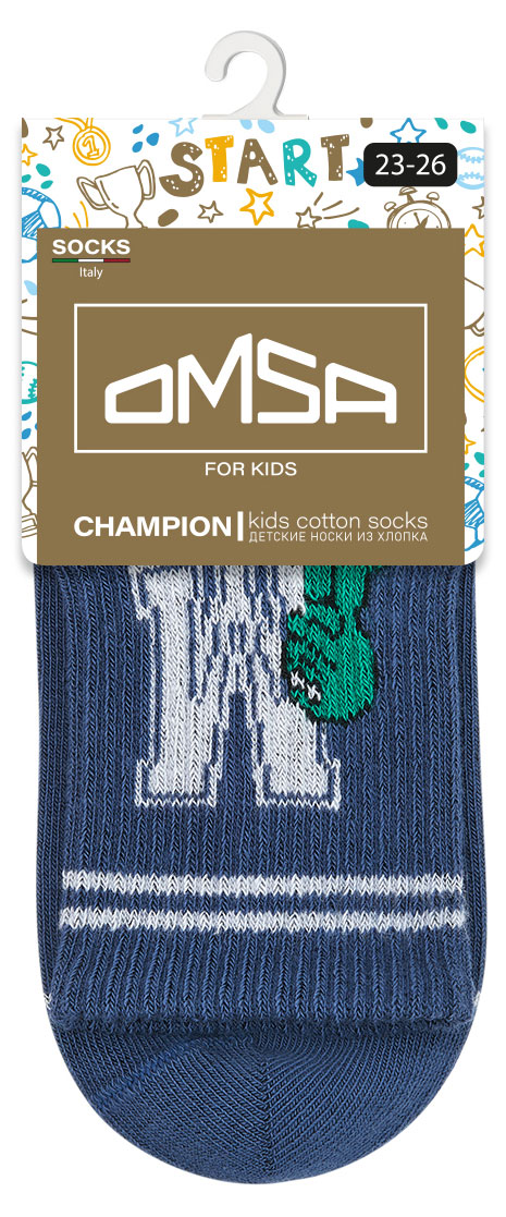 

Носки детские Omsa kids Calzino с буквами на резинке Jeans, р. 27-30