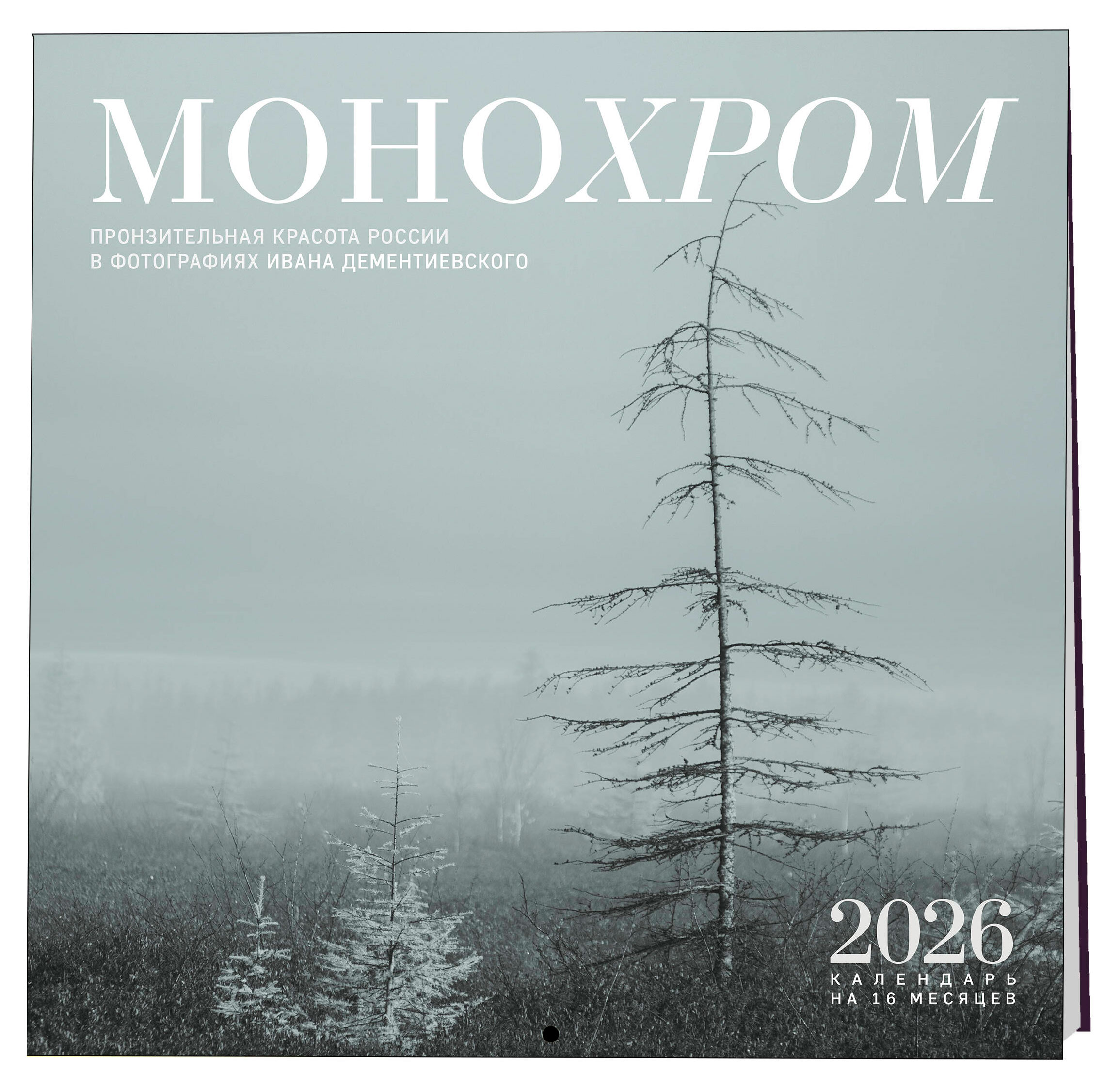 Изображение товара Календарь настенный «Эксмо» Монохром Пронзительная красота России 2026