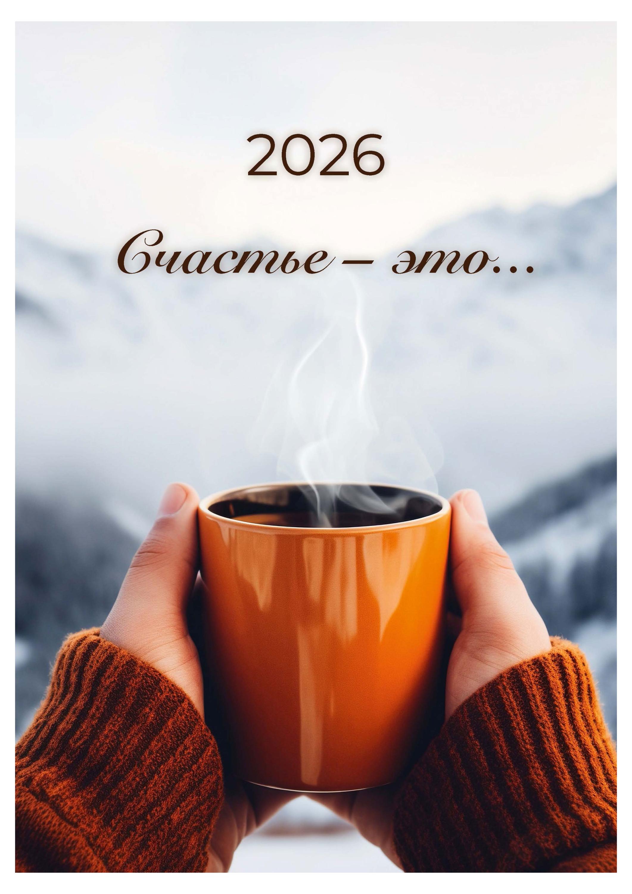 Изображение товара Календарь настенный Great Print перекидной на спирали на 2026 год А3 Счастье это…