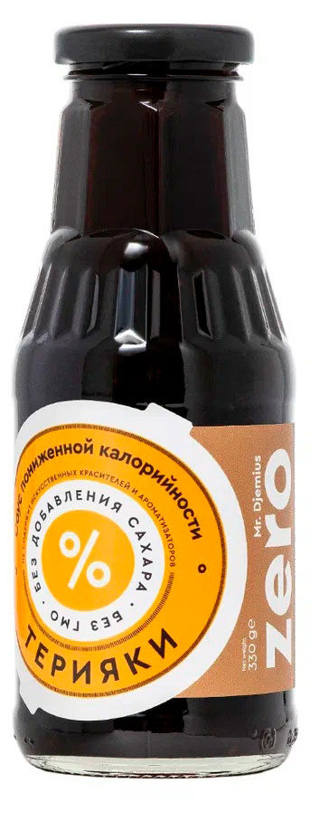 Изображение товара Соус Mr. Djemius Zero Терияки 330 г — низкокалорийный универсальный соус