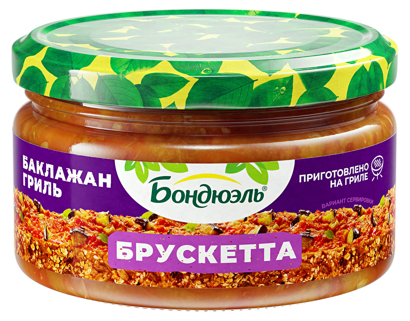 

Брускетта из баклажан Бондюэль Баклажаны гриль, 220 г