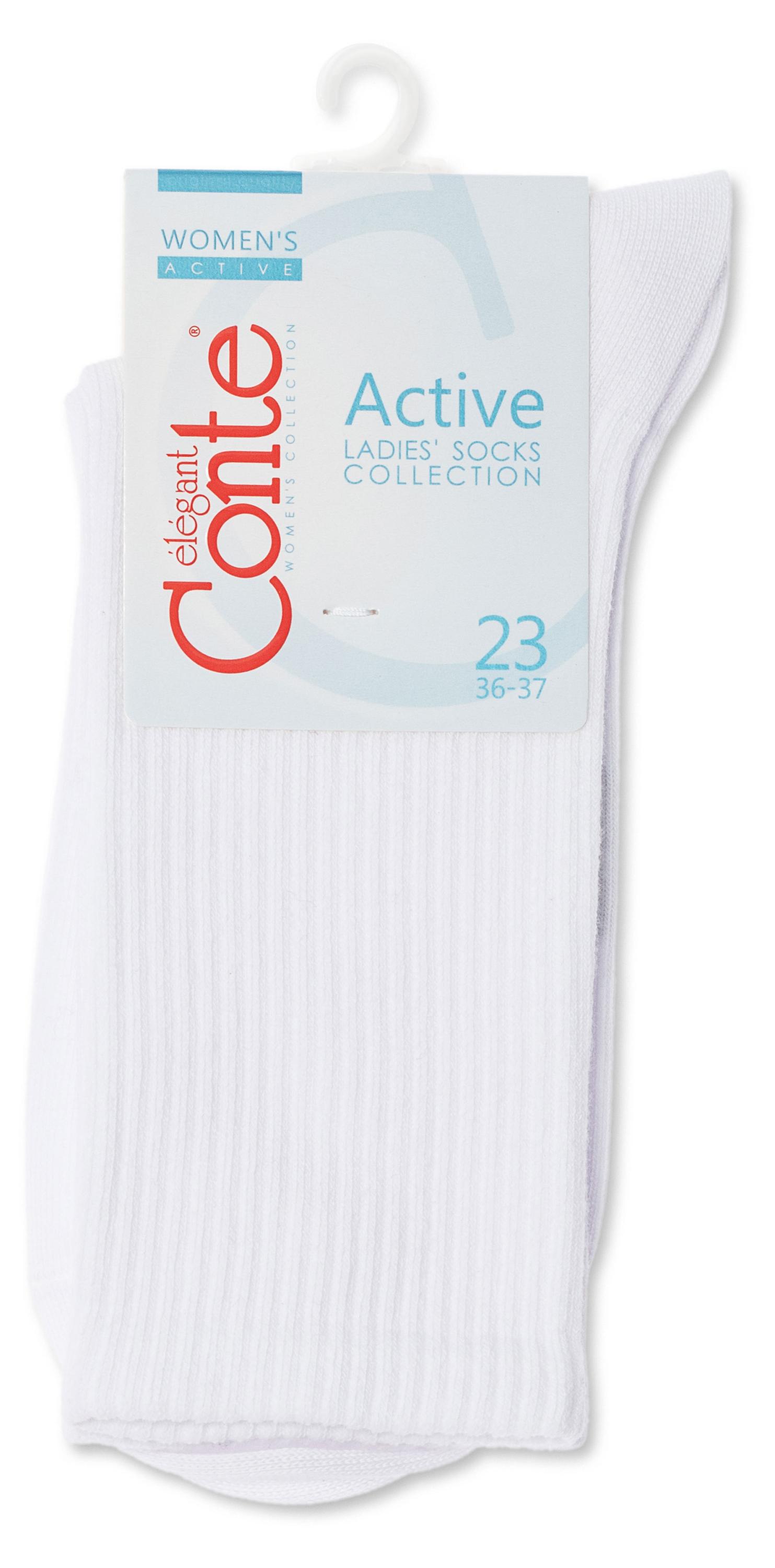 

Носки женские Conte Elegant Active белые, р.23-25