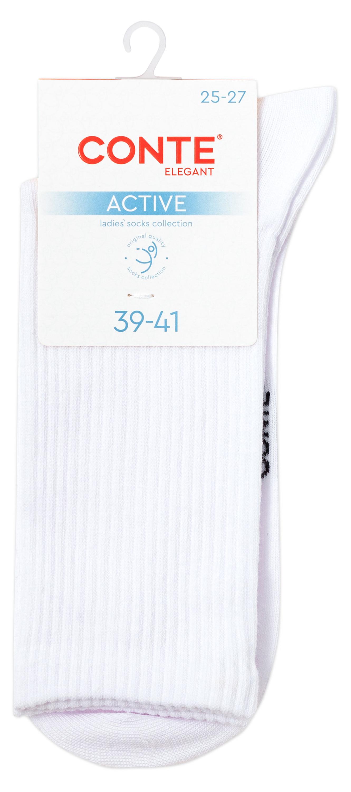 

Носки женские Conte Elegant Active белые, р.25-27