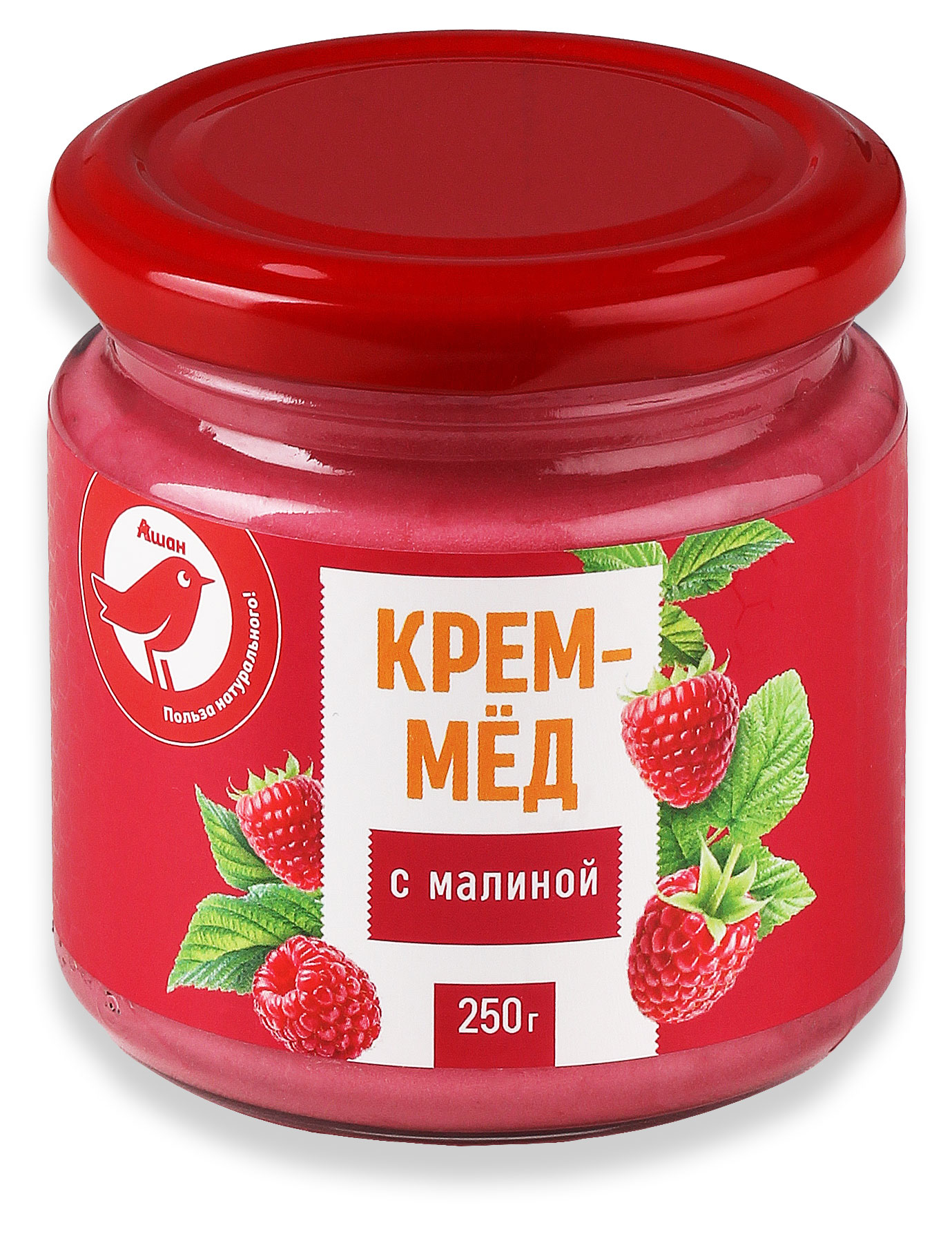

Крем-мед АШАН Красная птица с малиной, 250 г
