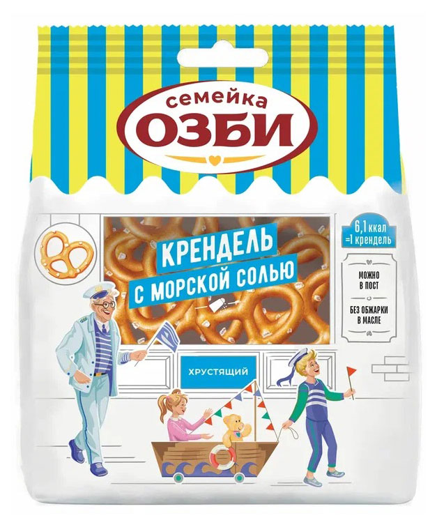 

Крендель Семейка ОЗБИ с морской солью, 130 г