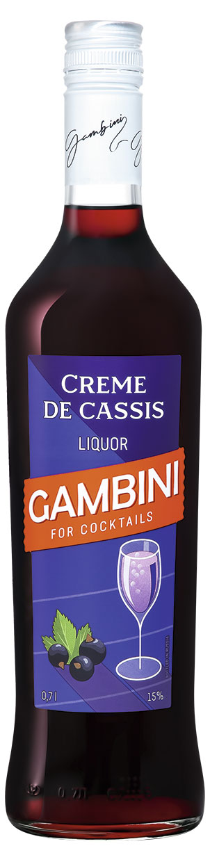 Изображение товара Ликер десертный Gambini crème de cassis Россия, 0,7 л