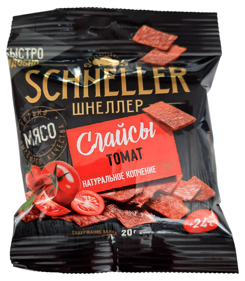 Изображение товара Слайсы сырокопченые SCHNELLER с томатами, 30 г