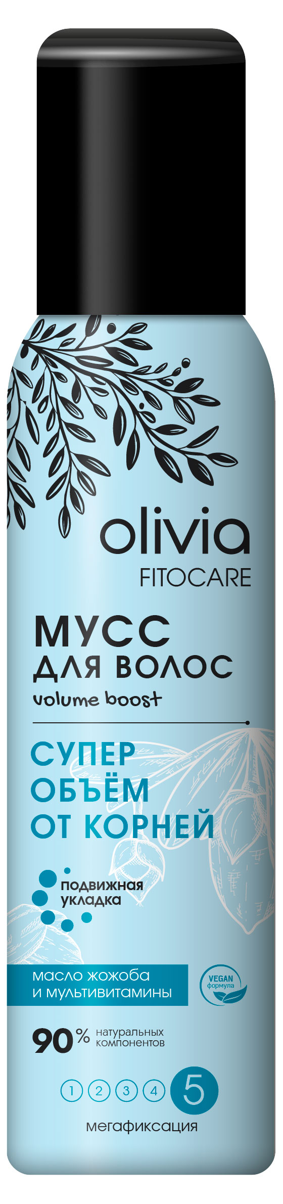 

Пенка для укладки волос Olivia сильной фиксации с экстрактом ромашки, 150 мл