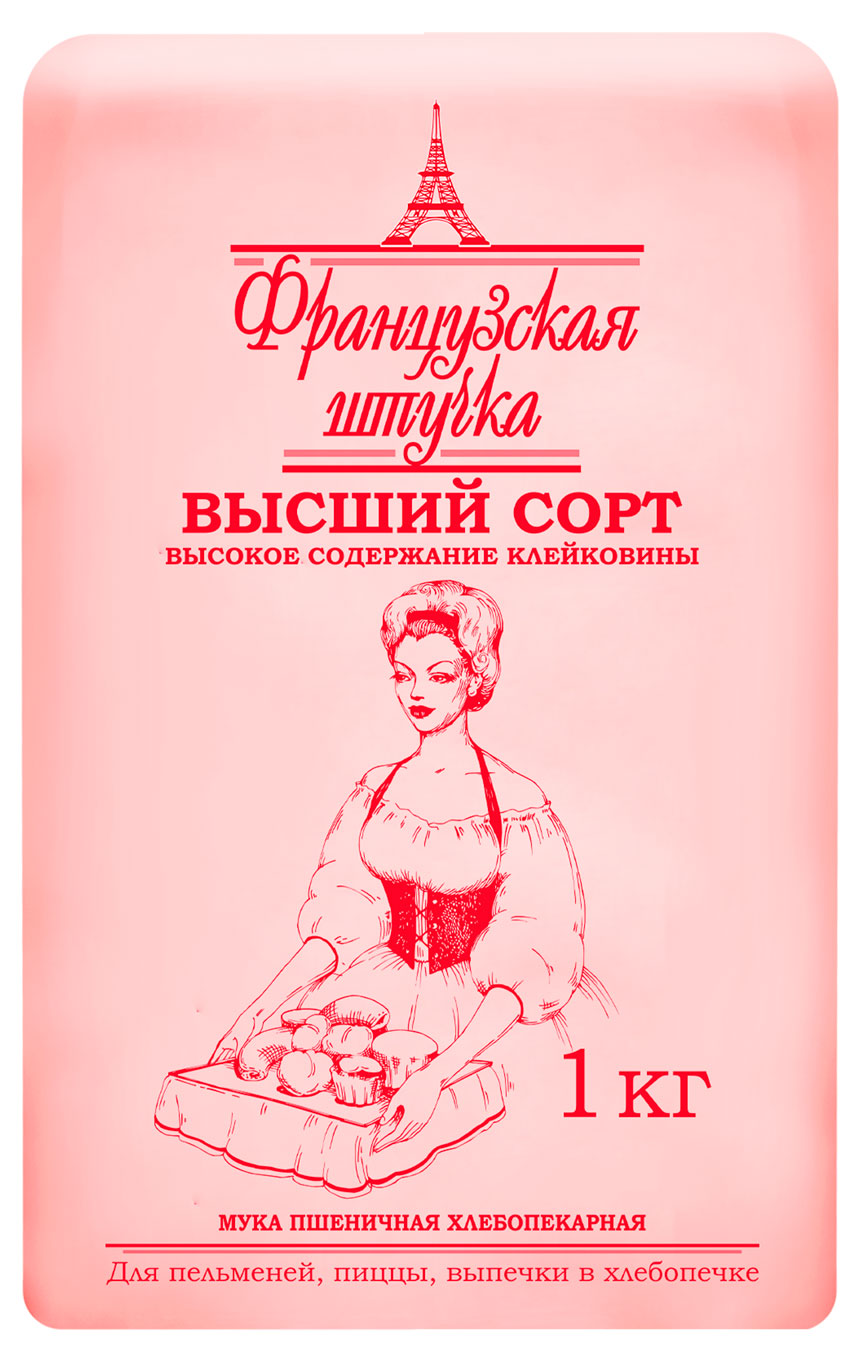 Изображение товара Мука пшеничная «Французская штучка» высший сорт, 1 кг