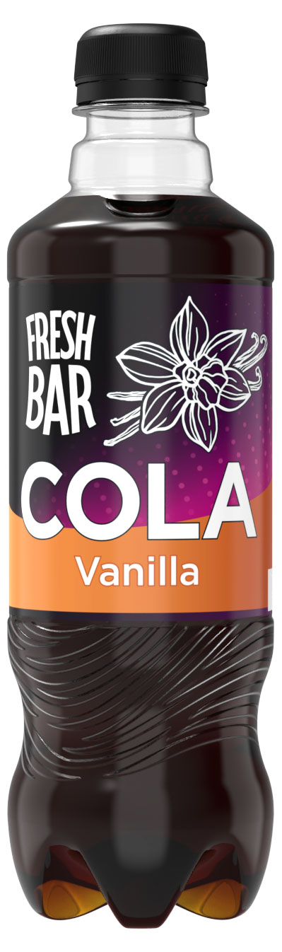 Изображение товара Напиток газированный Fresh Bar Cola Vanilla, 480 мл