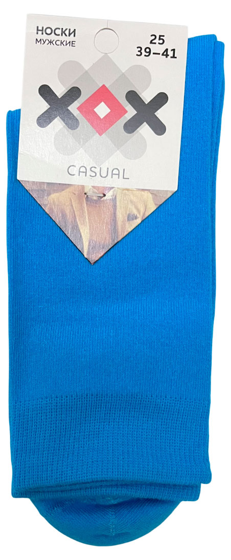 Изображение товара Носки мужские ХОХ бирюзовые, р 25