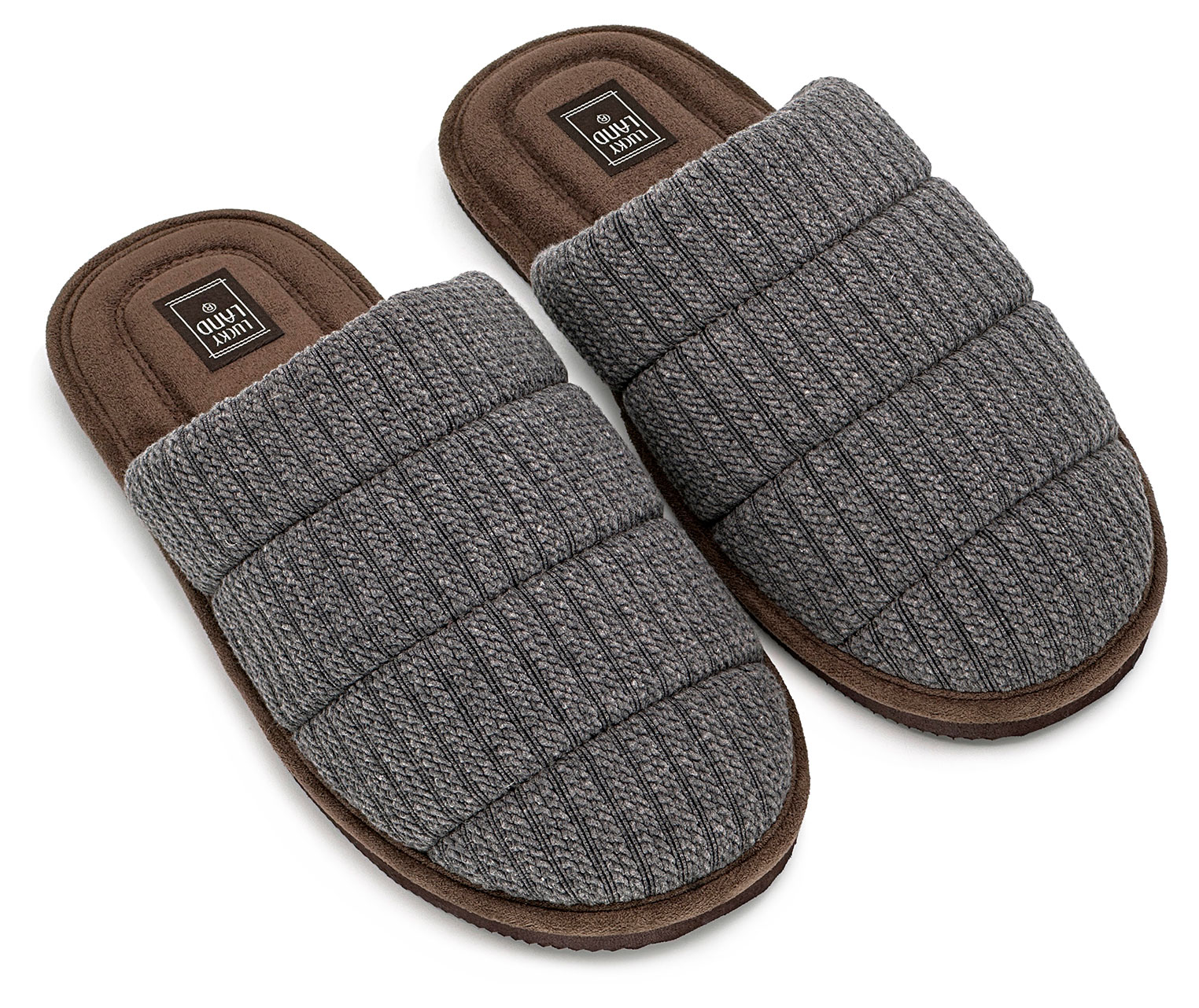 Изображение товара Тапочки мужские LuckyLand закрытый нос графитовый/серый, р. 44 в ассортименте