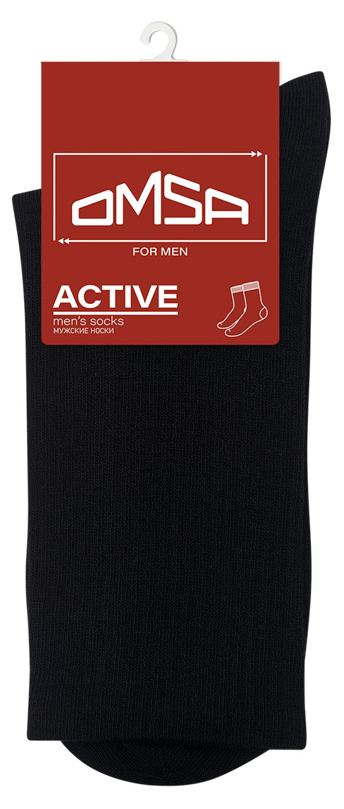 

Носки мужские Omsa Active 116 с высокой резинкой Nero, р 39-41