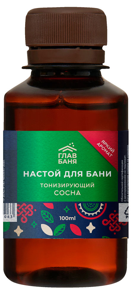 

Настой для бани ГлавБаня тонизирующий Сосна, 100 мл