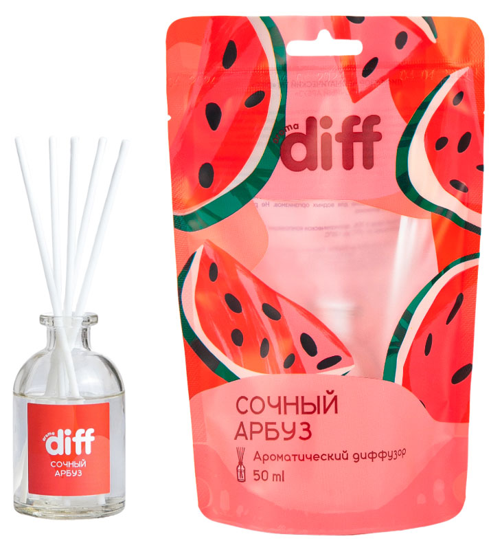 Изображение товара Ароматический диффузор DIFF Сочный арбуз 50 мл для дома и офиса