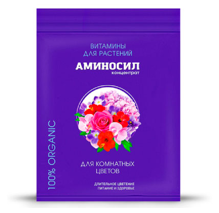 Изображение товара Витамины для комнатных цветов «Аминосил», 5 мл