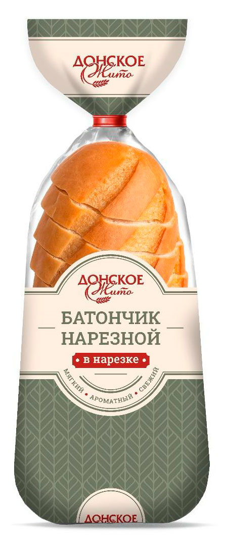 Изображение товара Батончик пшеничный нарезной белый «Донское Жито» нарезка, 200 г
