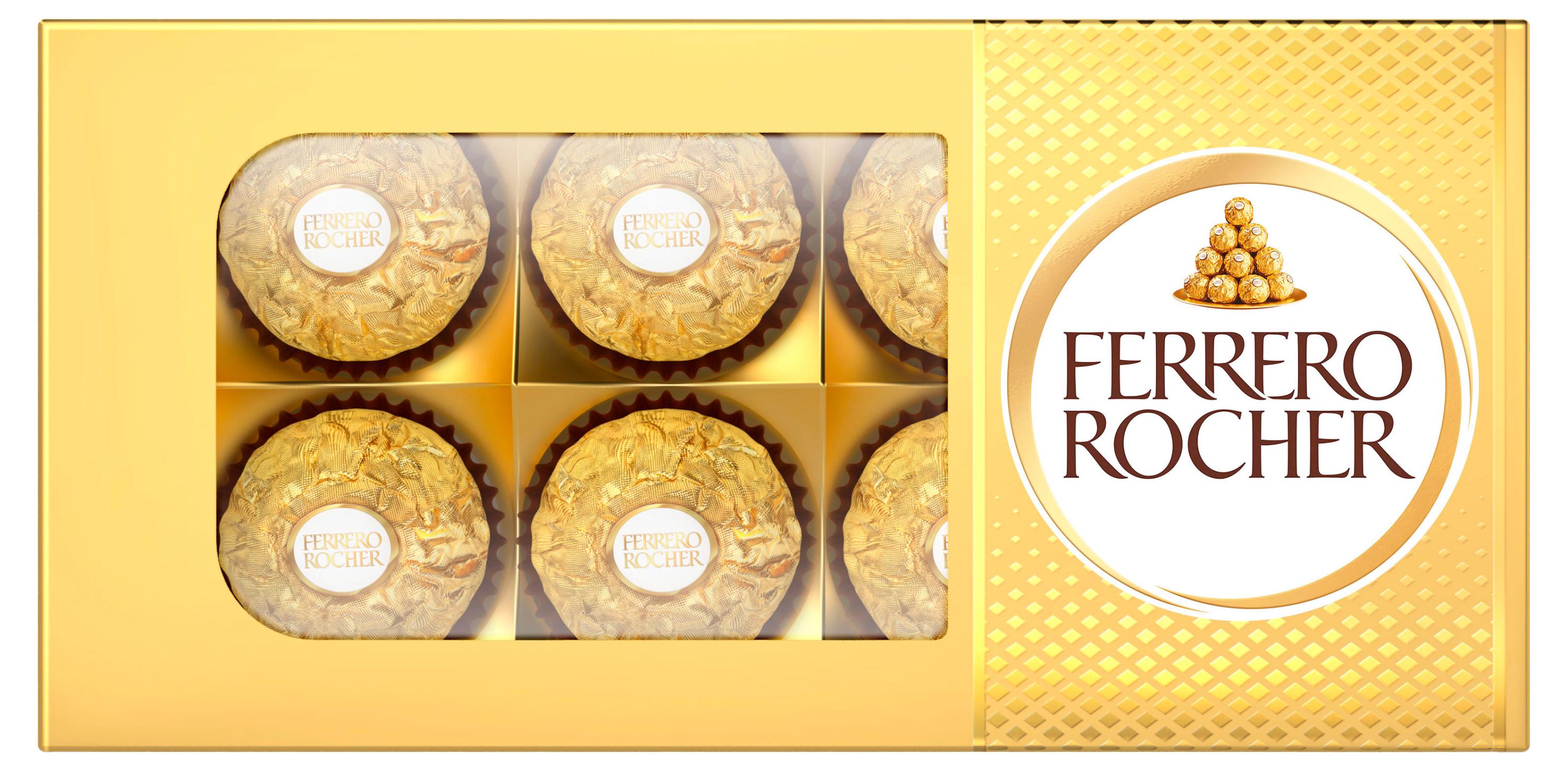 Изображение товара Набор конфет Ferrero Rocher хрустящие из молочного шоколада 75 г