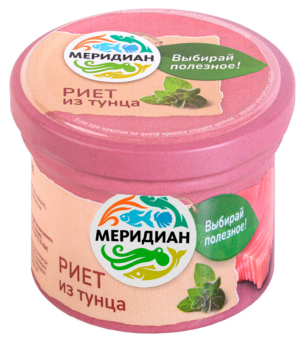 

Риет из тунца Меридиан, 100 г