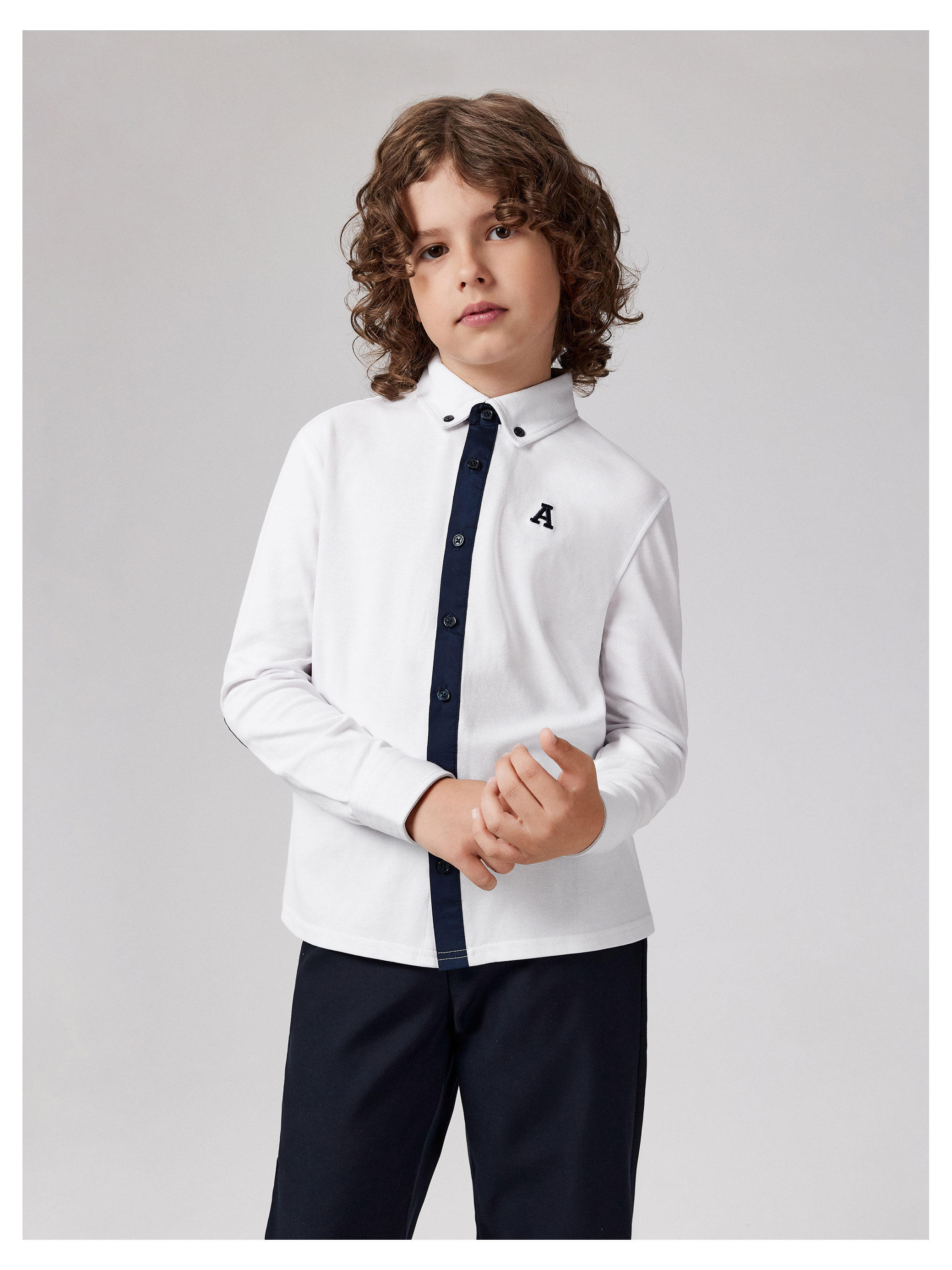 

Сорочка-поло для мальчика Acoola белоснежная