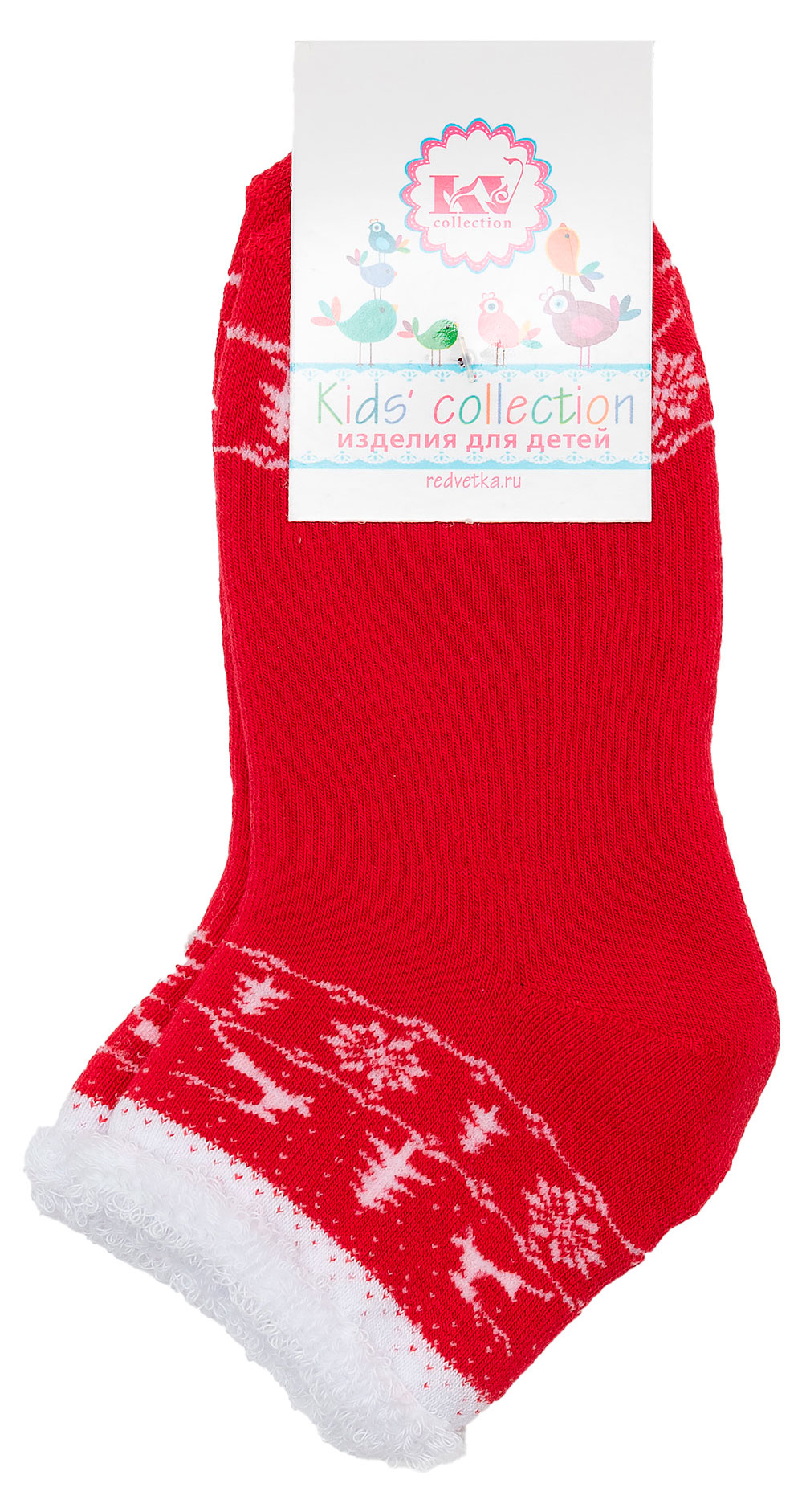 Изображение товара Носки детские «Красная Ветка» махровые Красный, р.16-18