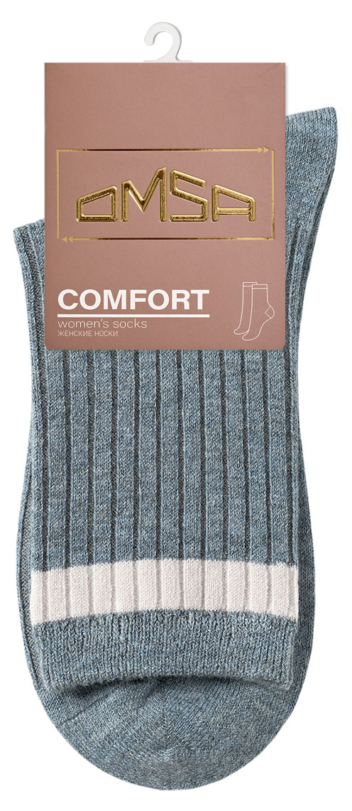 

Носки женские Omsa Comfort 355 с высокой резинкой Grigio, р. 35-38