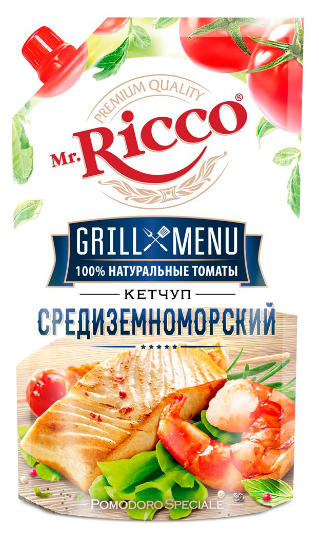 

Кетчуп Mr. Ricco Grill Menu Средиземноморский, 300 г