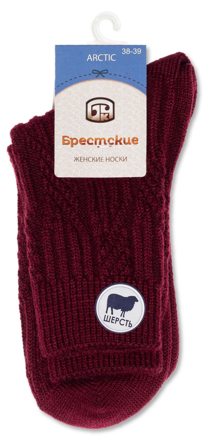 

Носки женские Брестские Arctic темно-бордовый, р.25