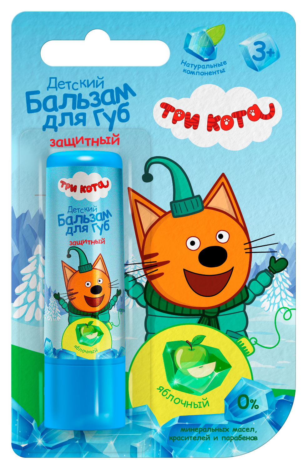 

Бальзам для губ Три кота детский яблочный, 4,2 г