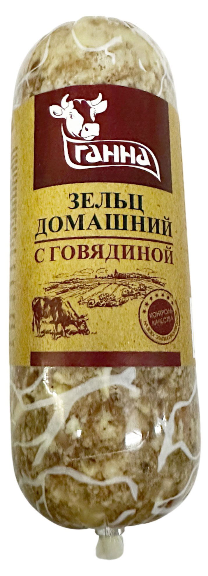 

Зельц вареный Ганна Домашний с говядиной, 550 г