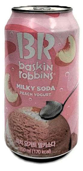 

Напиток газированный Baskin Robbins Milky soda Peach Yogurt, 0,35 л