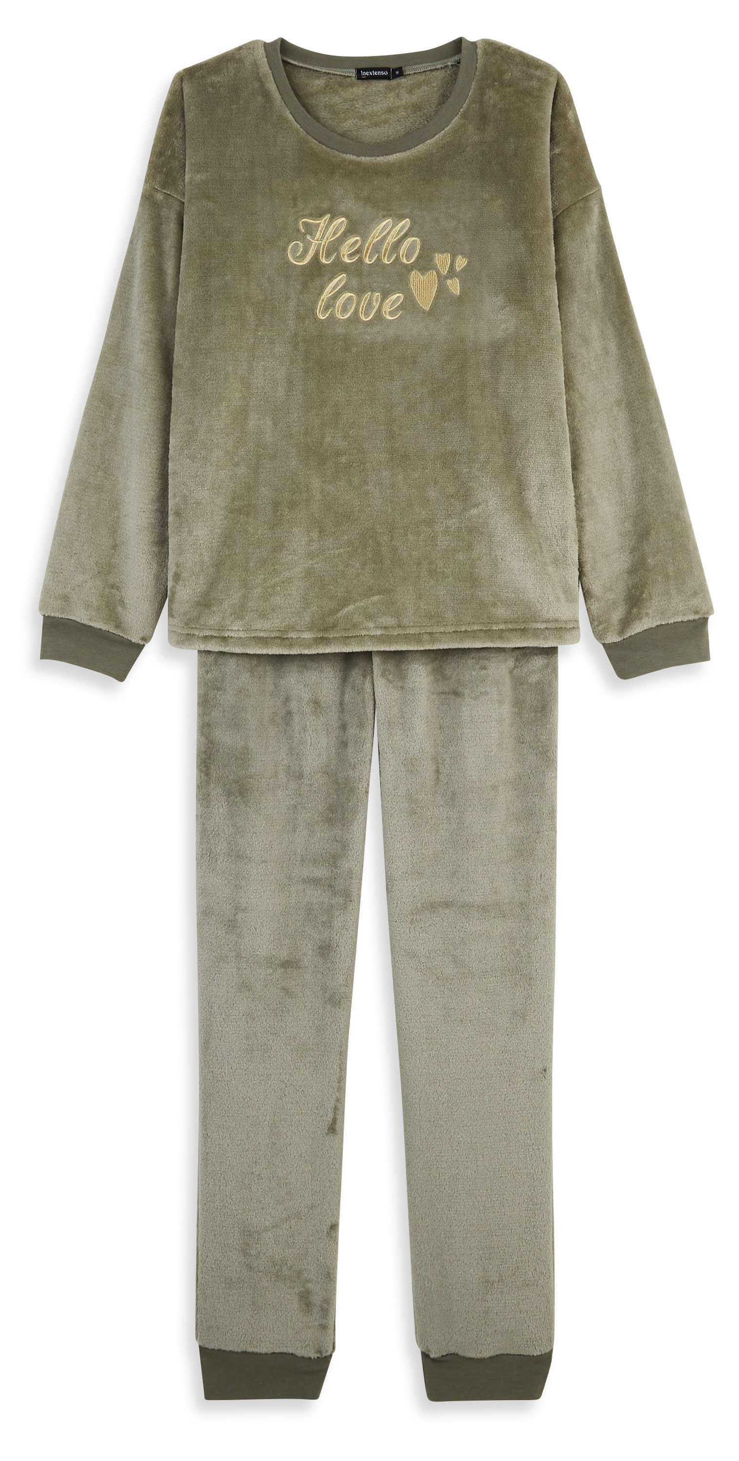 Изображение товара Женская пижама InExtenso зеленая комфортная для дома и отдыха