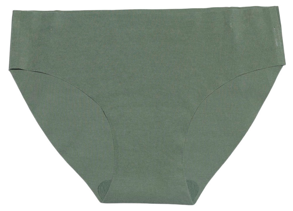 Изображение товара Женские бесшовные трусы-слипы InExtenso зеленые для повседневного ношения