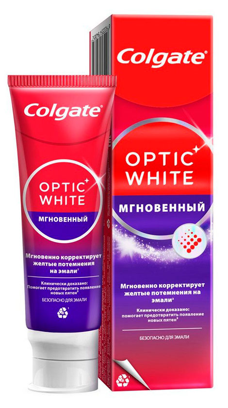 Изображение товара Зубная паста Colgate Optic White Мгновенный, 75 мл