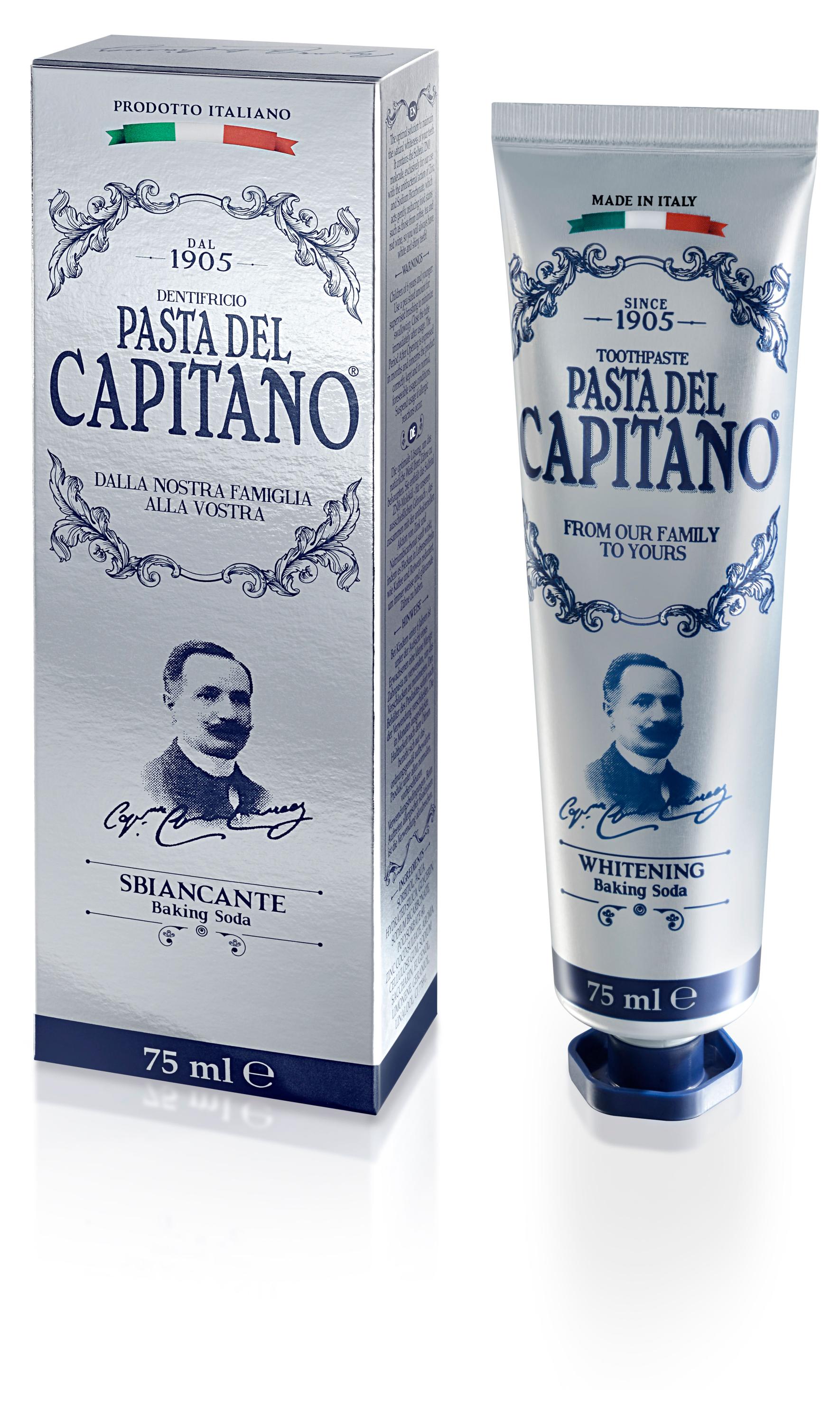 

Зубная паста Pasta Del Capitano 1905 для деликатного отбеливания, 75 мл