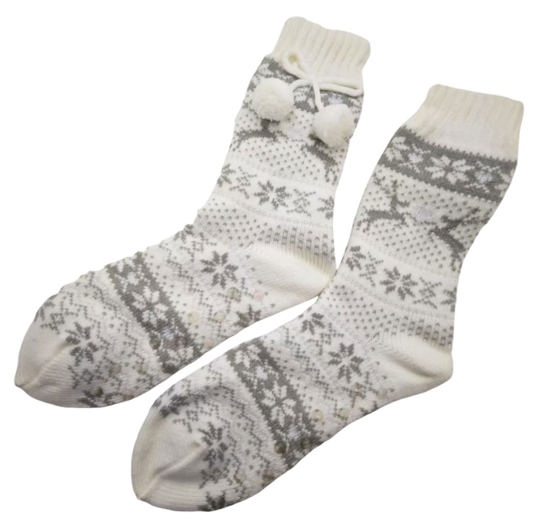 

Носки женские новогодние белые, р 38-42