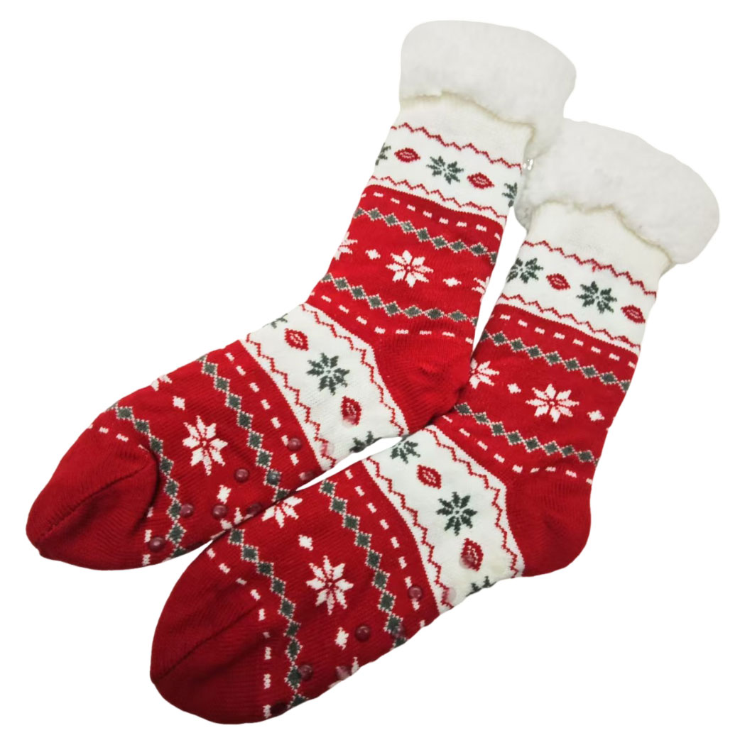 

Носки женские новогодние красные, р 38-42