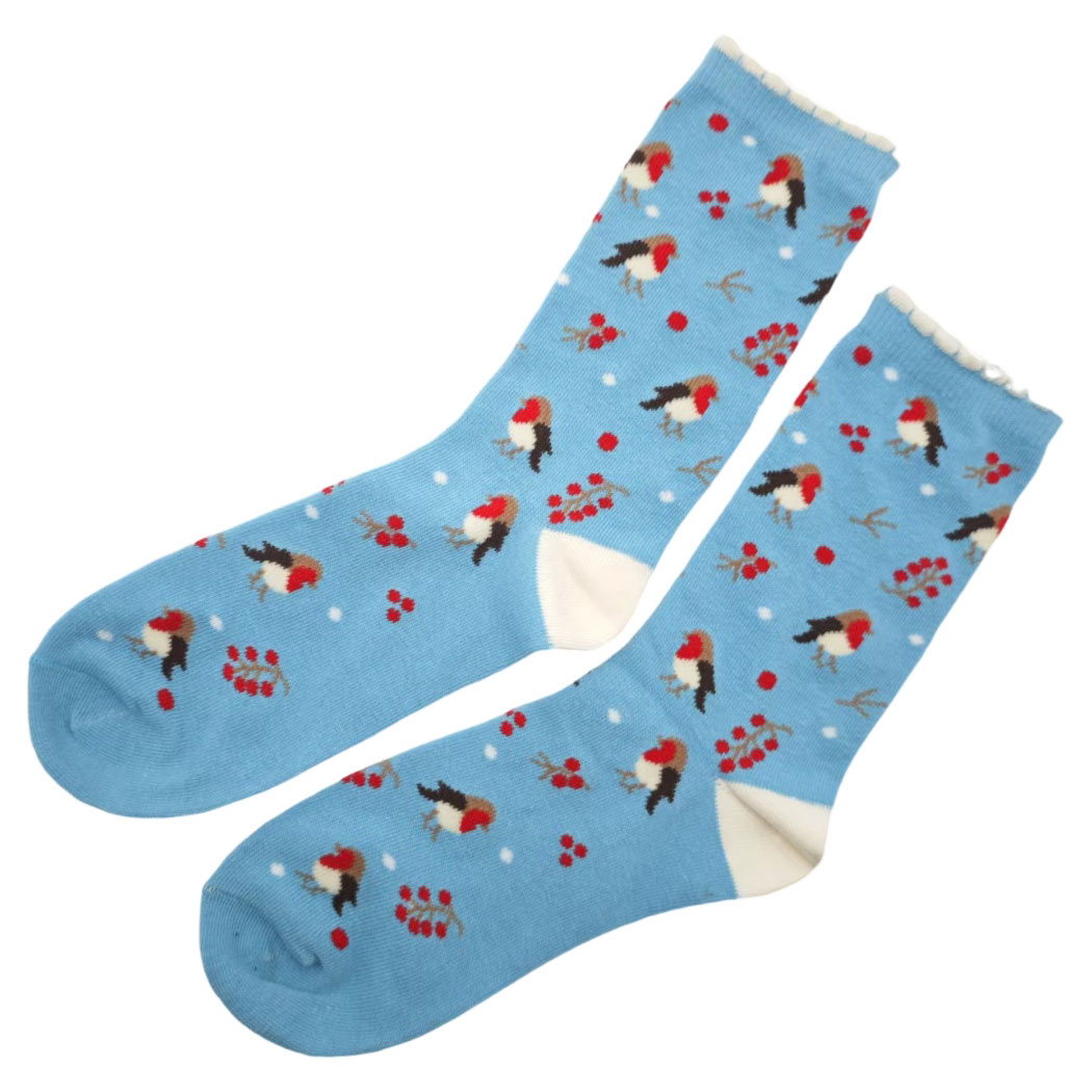 

Носки женские голубые, р 38-42