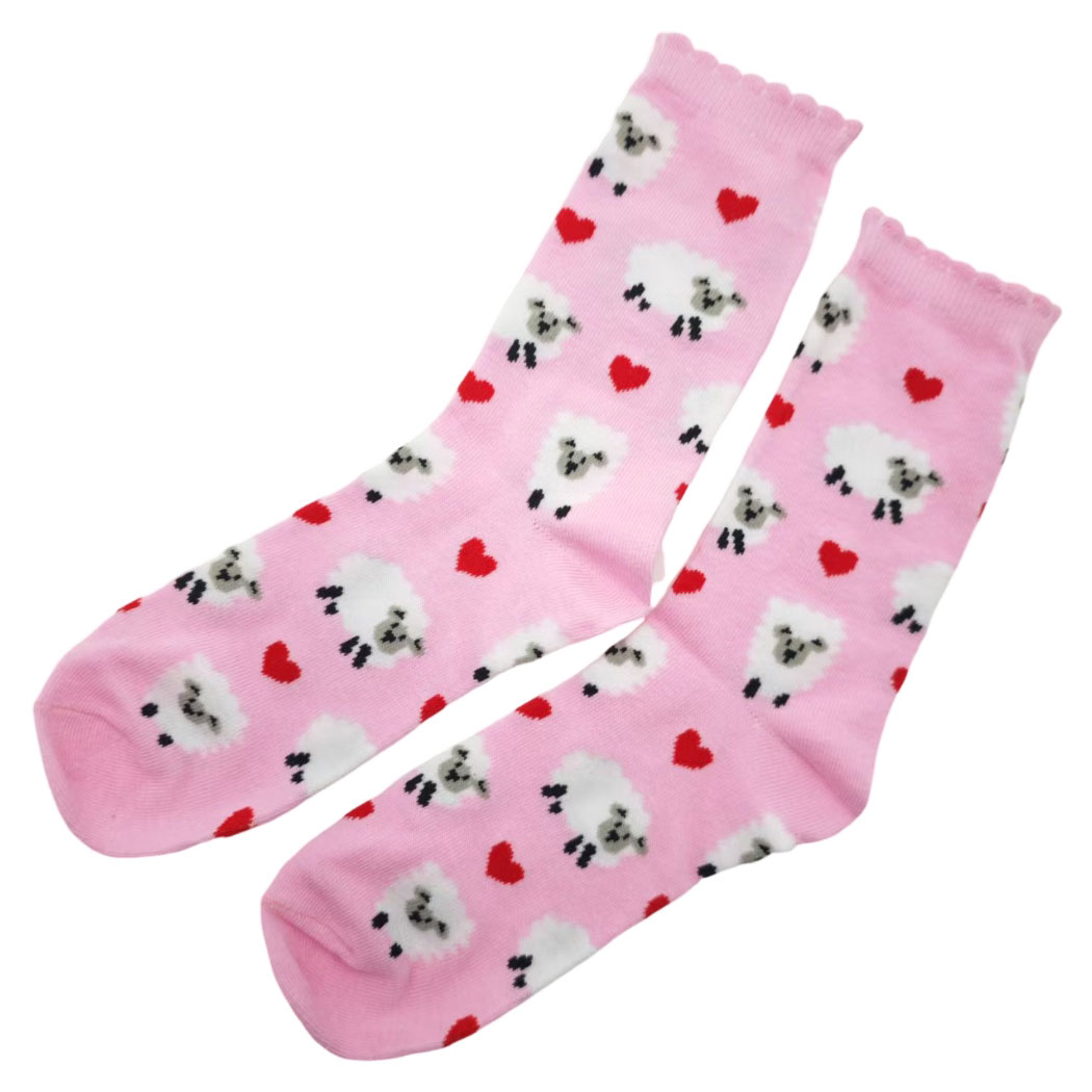 Изображение товара Классические женские носки розовые 38-42 для повседневного использования