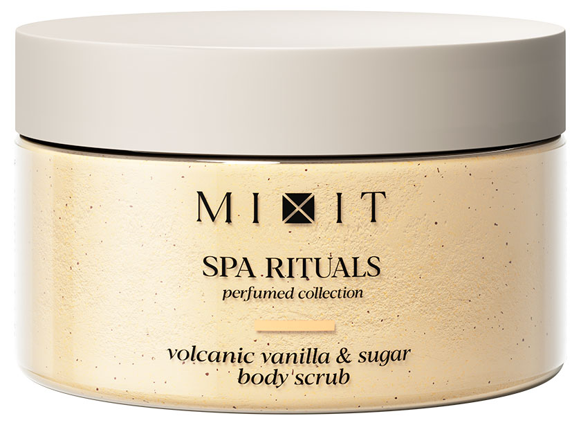

Скраб для тела Mixit Spa Rituals Volcanic Vanilla & Sugar сахарный с ароматом теплой ванили, 300 г