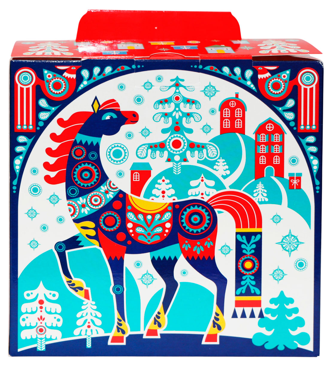 

Подарок новогодний сладкий Кондитерский комбинат Кубань Ретро коллаж, 430 г